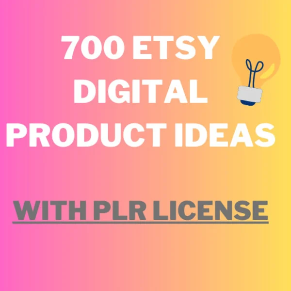 PLR 700 digital product Ideas to sell on Etsy, Business ideas, Passive income, Side hustle, Master Reseller, MRR, Resale, Resell Rights