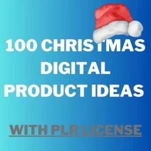 PLR 100 Christmas digital product ideas to sell on Etsy, Business ideas, Passive income, Side hustle, MRR