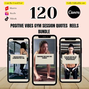 120 Gym Motivation Quotes Reels bundle