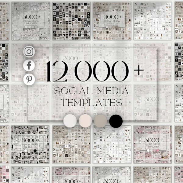 12 000 Instagram Canva Template