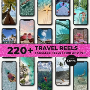 Instagram Travel Reels & Beach Stock Image Bundle