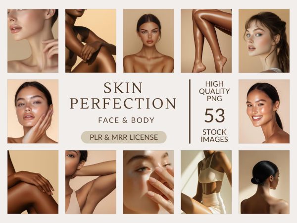Skin Perfection Stock Photos – Diverse Faceless Female Models for Skincare, Beauty, and Bodycare Brands.