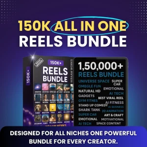 50K+ Ultimate Mega Reels Bundle – Trending Social Media Viral Reels for Instagram, TikTok, and Youtube Faceless Content