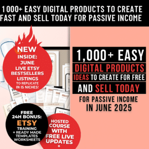 1000 Digital Products Ideas To Create And Sell Today For Passive Income