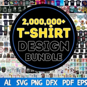 2,000,000+ Mega T-shirt Designs Bundle